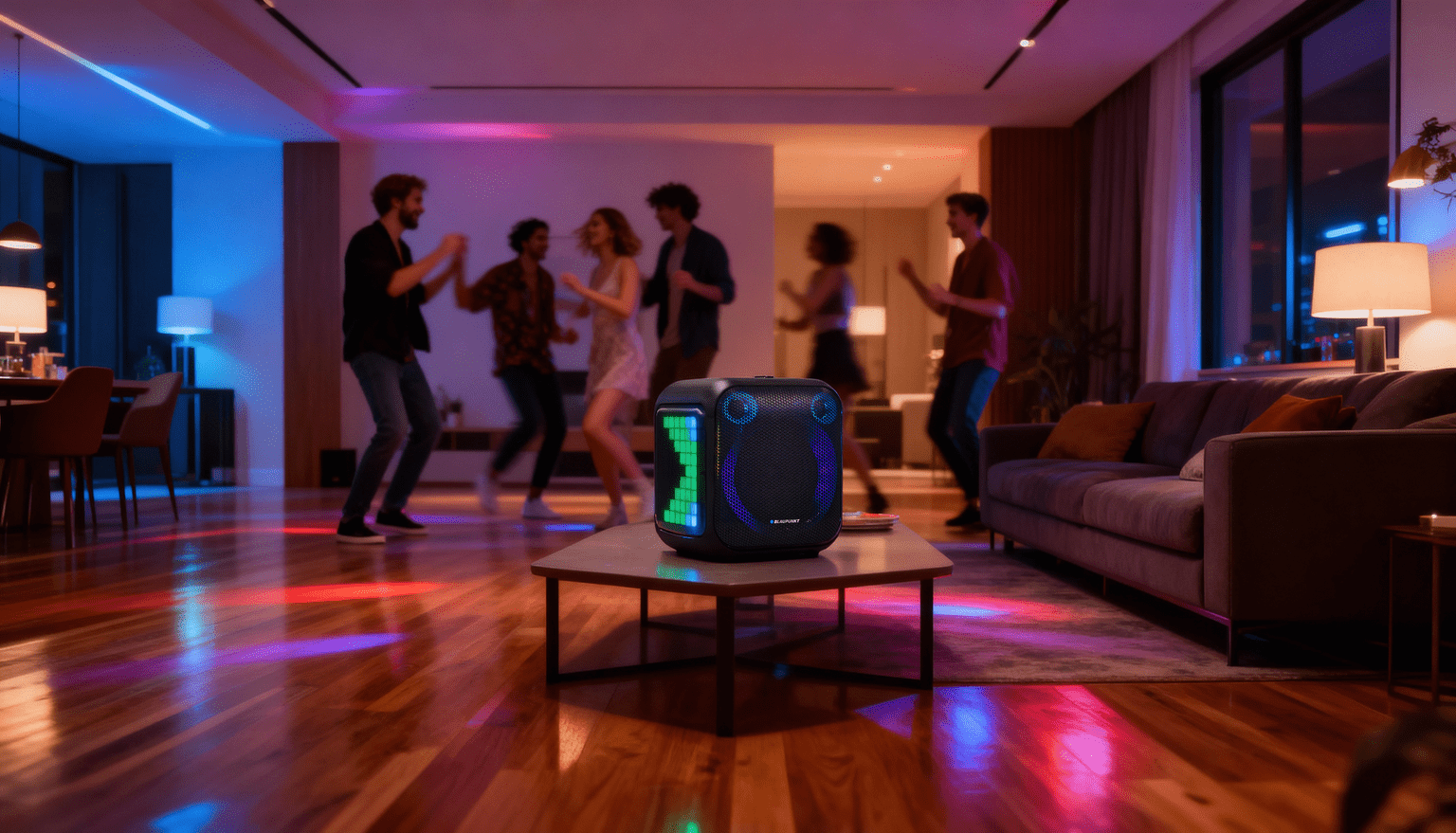 Nešiojama kolonėlė Blaupunkt Party Box PB6LED aprašymas - Prekės nuotrauka