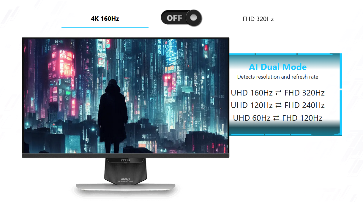 Monitorius MSI MPG 274URDFW E16M, baltos spalvos aprašymas - Prekės nuotrauka