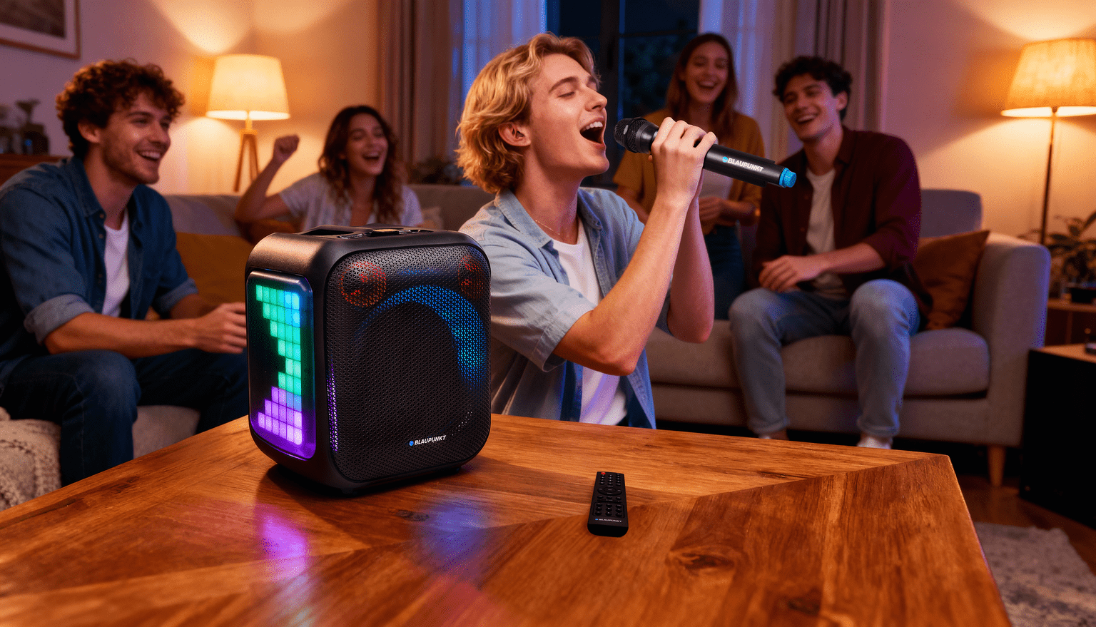 Nešiojama kolonėlė Blaupunkt Party Box PB6LED aprašymas - Prekės nuotrauka