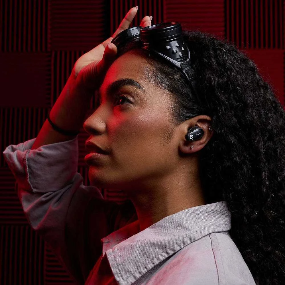 Skullcandy Method 360 ANC belaidės triukšmą slopinančios į ausis dedamos ausinės, juodos spalvos aprašymas - Prekės nuotrauka