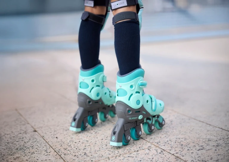 Mokomieji riedučiai Globber Learning Skates 2in1, XS/S 26-29, 3+ m., rožiniai aprašymas - Prekės nuotrauka