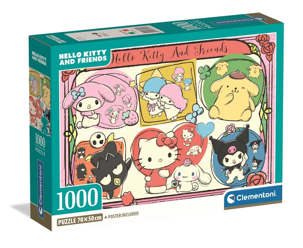 Clementoni Dėlionė 1000 vnt. - Hello Kitty aprašymas - Prekės nuotrauka