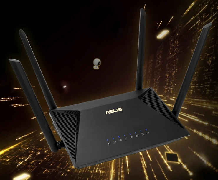 Asus AX1800 Dviejų juostų „WiFi 6“ (802.11ax) maršrutizatorius aprašymas - Prekės nuotrauka