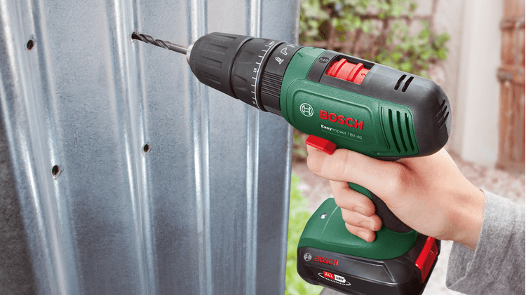 Akum.smūginis gręžtuvas Bosch EasyImpact 18V-40, 2x2 Ah akumuliatoriai aprašymas - Prekės nuotrauka