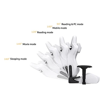 Žaidimų kėdė AndaSeat Kaiser 2 XL, PVC oda, balta aprašymas - Prekės nuotrauka