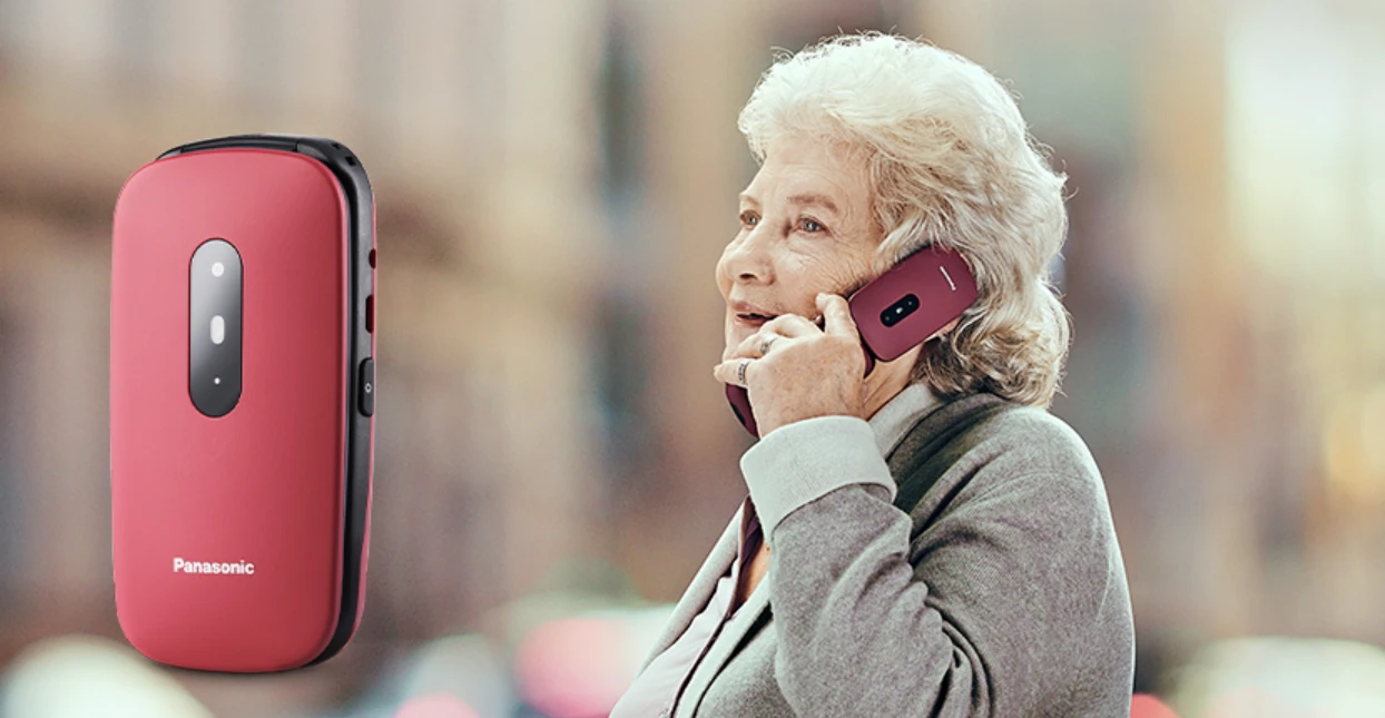 Mobilusis telefonas Panasonic KX-TU446EXB, pilkos spalvos aprašymas - Prekės nuotrauka
