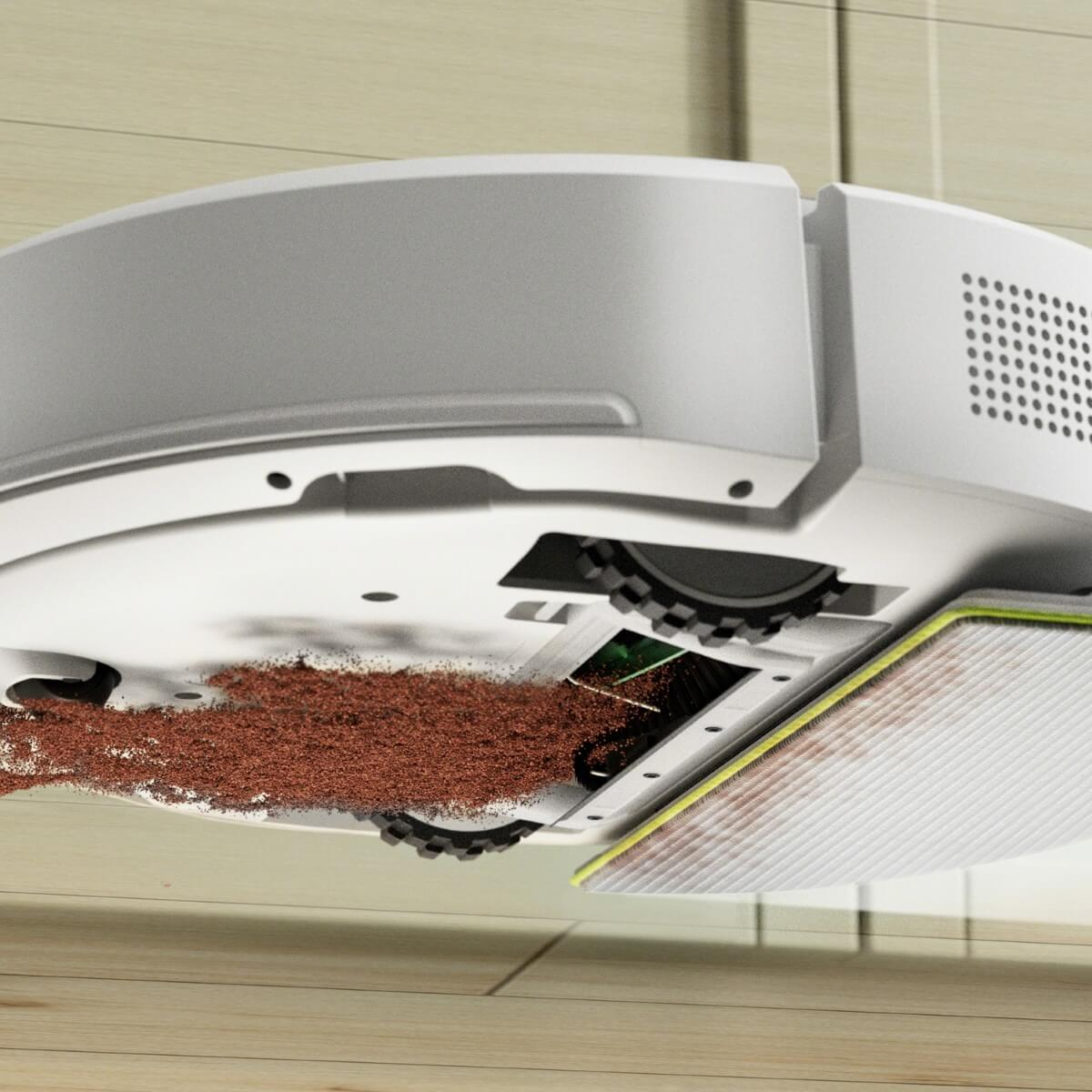 Dulkių siurblys - robotas iRobot Roomba 105 Combo su AutoEmpty stotele, baltas aprašymas - Prekės nuotrauka