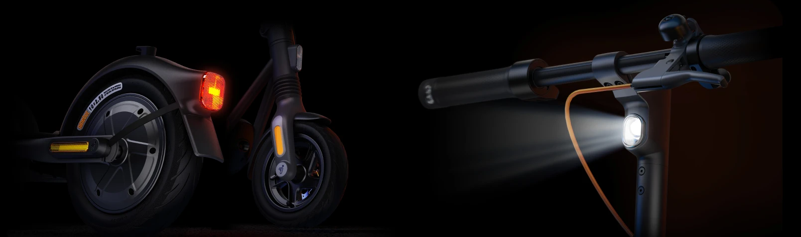 Elektrinis paspirtukas Ninebot by Segway Kickscooter F2 Pro E, Juodas aprašymas - Prekės nuotrauka