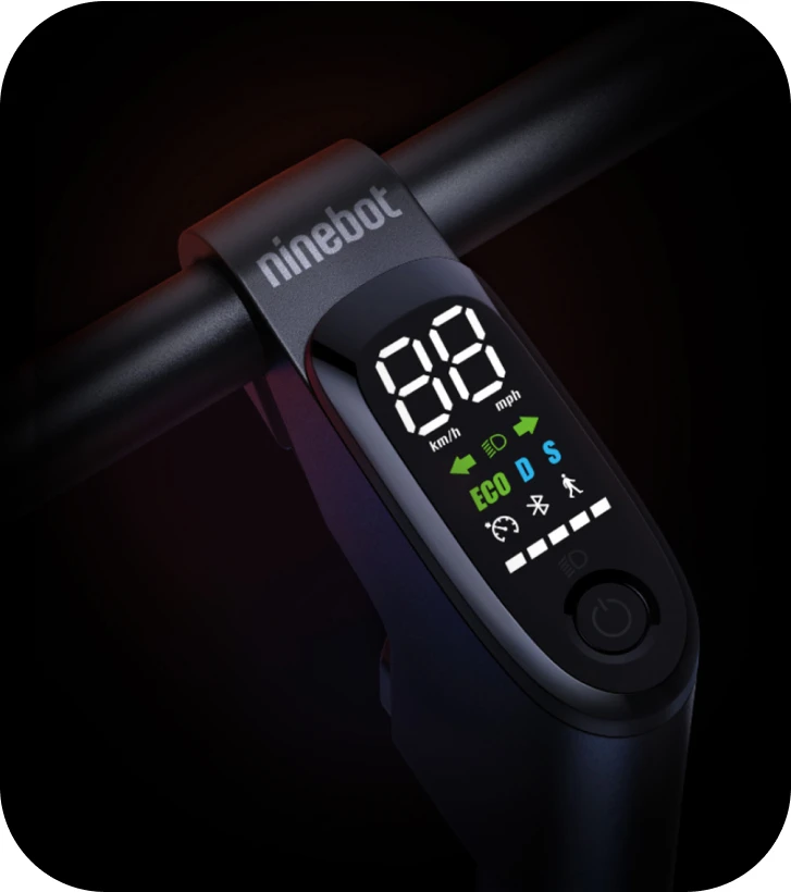 Elektrinis paspirtukas Ninebot by Segway Kickscooter F2 Pro E, Juodas aprašymas - Prekės nuotrauka
