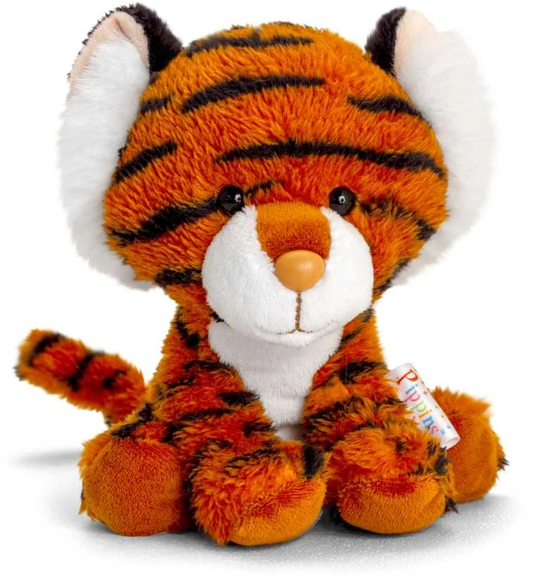 Keel Toys Pippins Pliušinis tigras, 15 cm aprašymas - Prekės nuotrauka