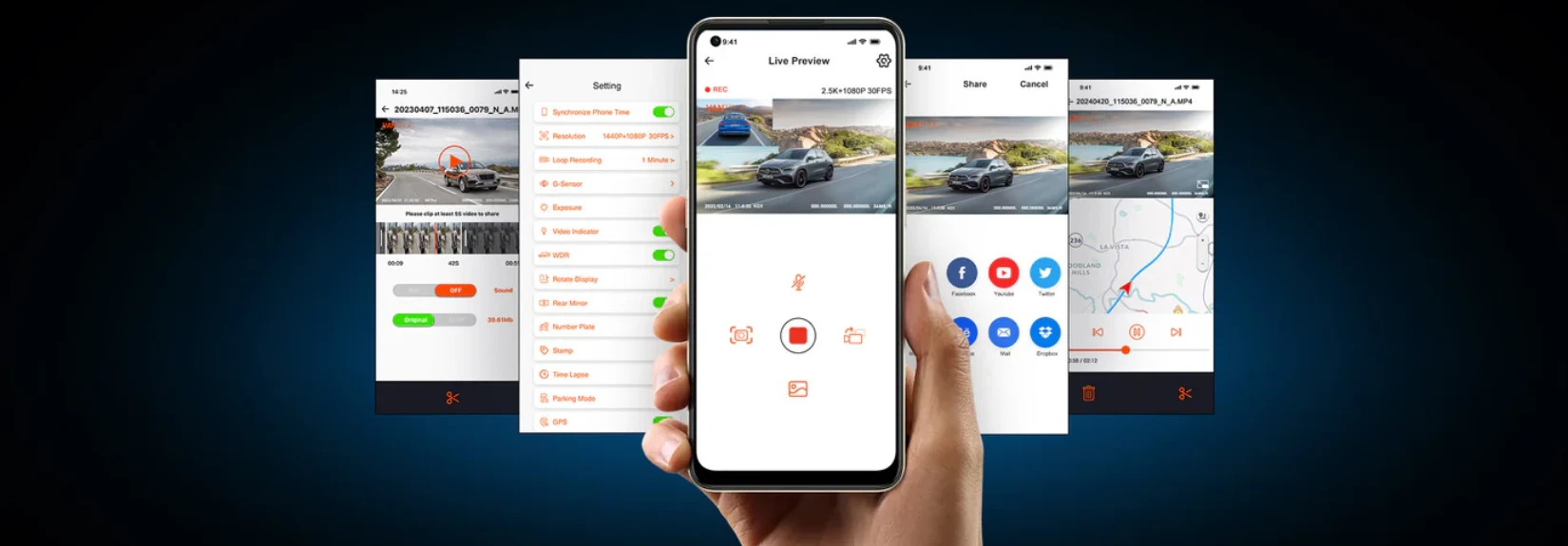 Vaizdo registratorius Vantrue N2X LTE aprašymas - Prekės nuotrauka