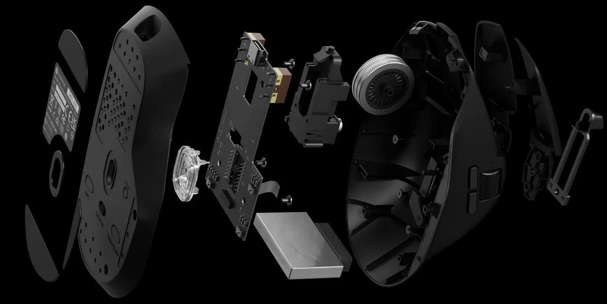 Belaidė kompiuterio pelė Keychron M6 8K (M6S-A23 All Silent Micro Switch) | 8000Hz | Juoda aprašymas - Prekės nuotrauka