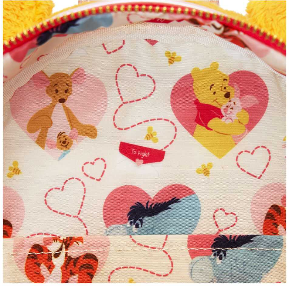 Loungefly Disney „Winnie the Pooh & Piglet Love Letter“ mini kuprinė su Mikė Pūkuotuku aprašymas - Prekės nuotrauka