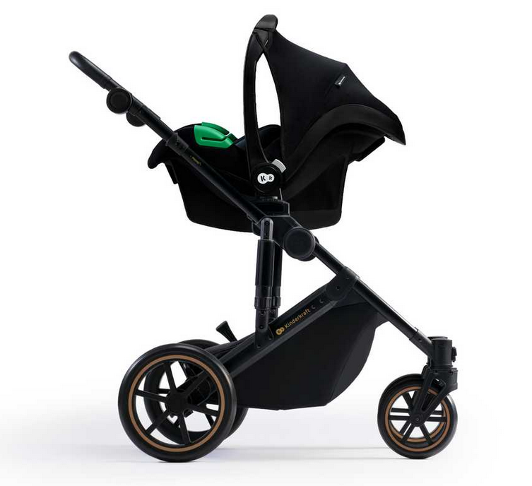 KINDERKRAFT universalus vežimėlis 3in1 PRIME 2 3IN1 MINK PRO VENEZIAN Juodas, KSPRIM02BLK300I aprašymas - Prekės nuotrauka
