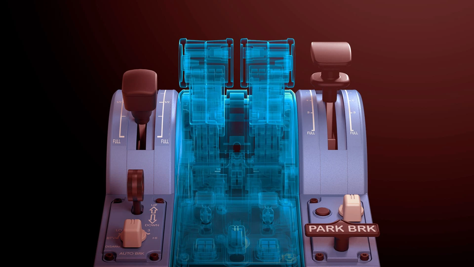 Žaidimų valdiklis Thrustmaster TCA Quadrant Add-On Airbus Edition aprašymas - Prekės nuotrauka