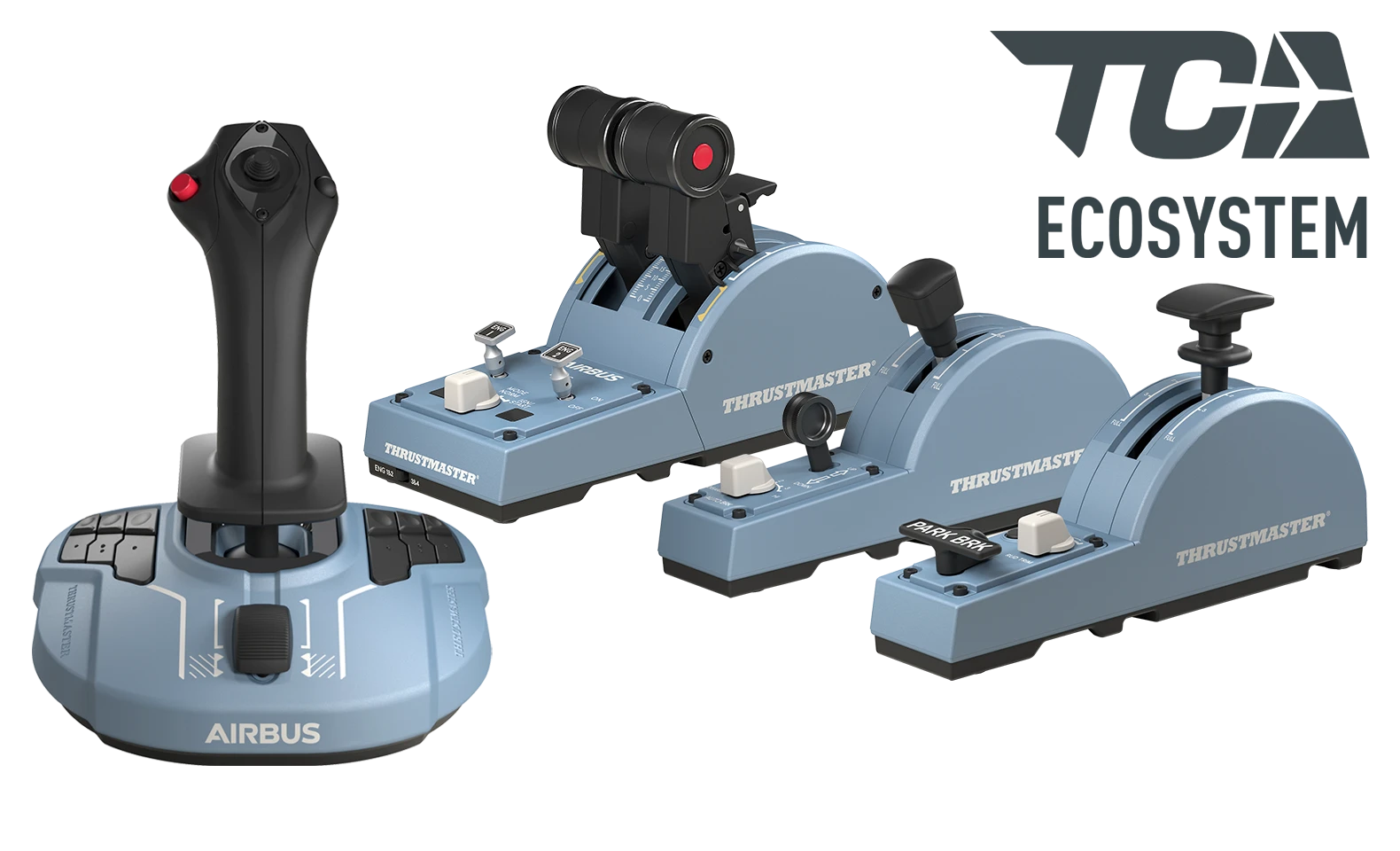 Žaidimų valdiklis Thrustmaster TCA Quadrant Add-On Airbus Edition aprašymas - Prekės nuotrauka