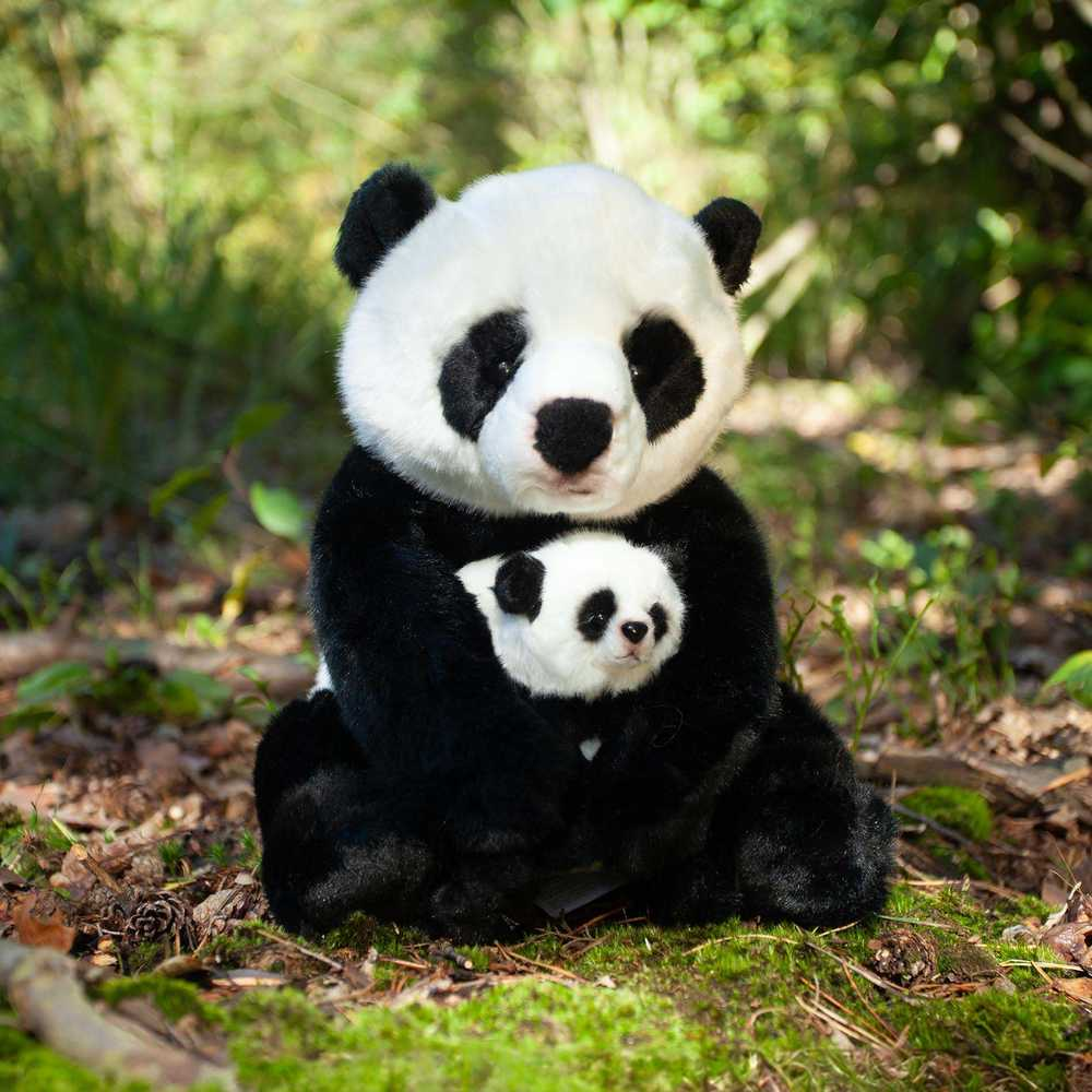 Rappa Eco-Friendly Pliušinis žaislas - panda su jaunikliu, 27 cm aprašymas - Prekės nuotrauka