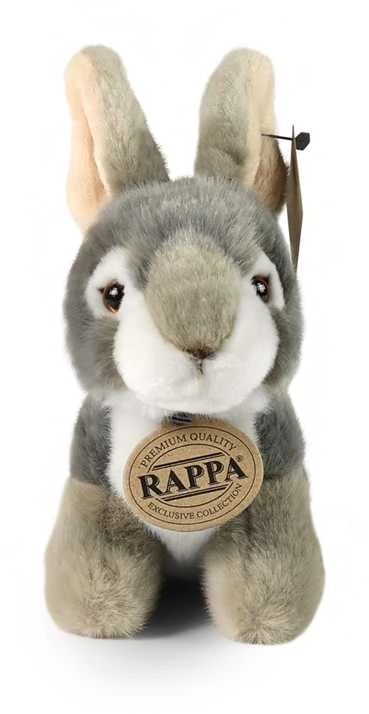Rappa Eco-Friendly Pliušinis žaislas - pilkas triušis, 16 cm aprašymas - Prekės nuotrauka