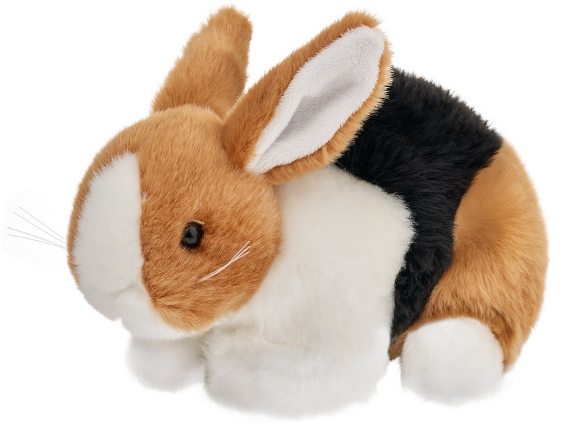 Beppe Pliušinis žaislas - rudai juodas zuikutis, 18 cm aprašymas - Prekės nuotrauka