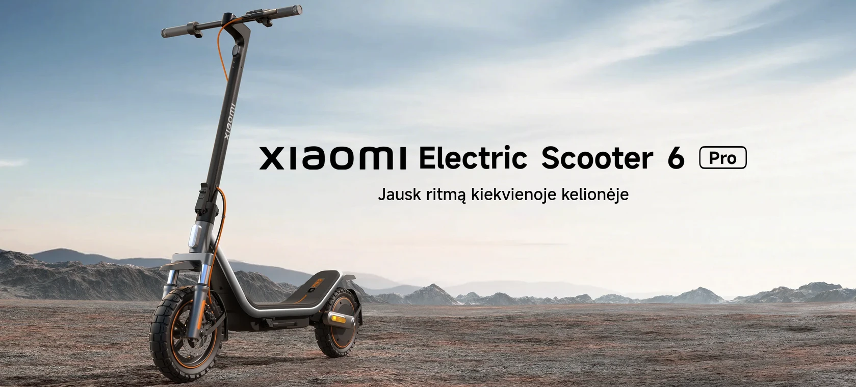 Elektrinis paspirtukas Xiaomi Electric Scooter 6 Pro aprašymas - Prekės nuotrauka