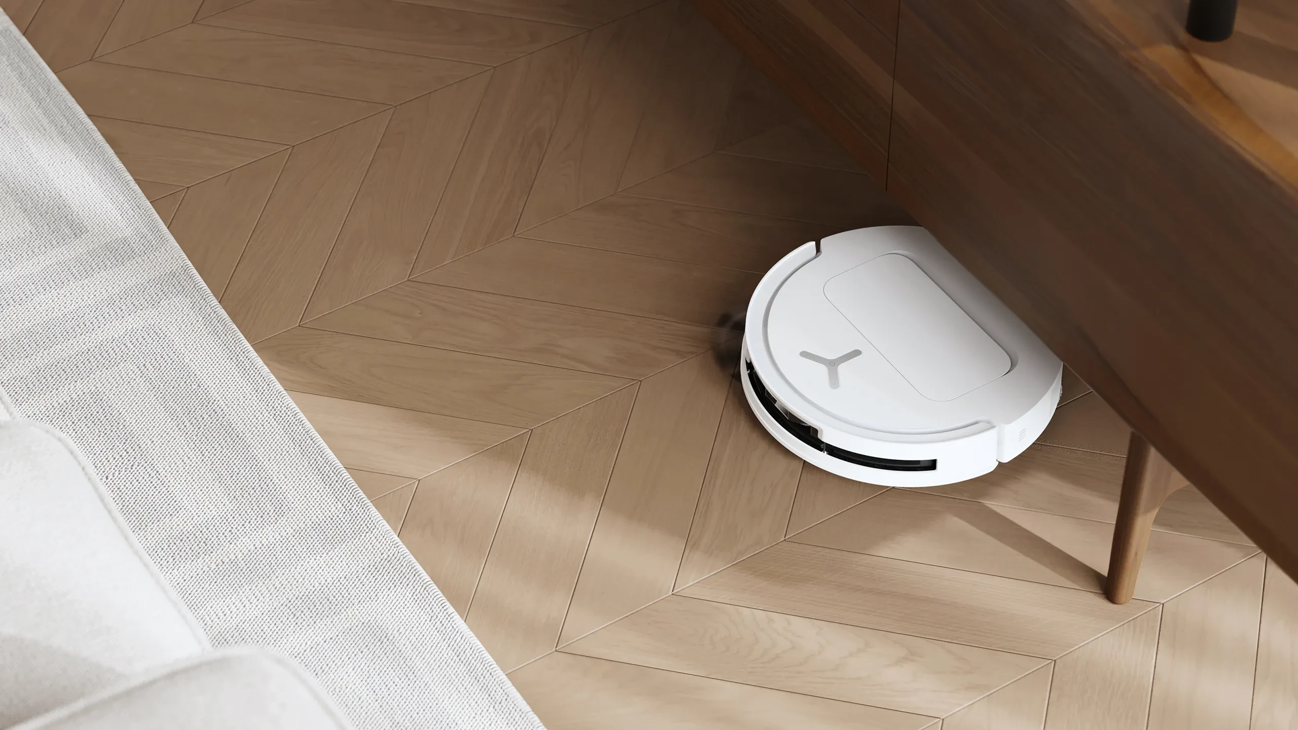 Dulkių siurblys - robotas Ecovacs Deebot T50 Pro Omni, Baltas aprašymas - Prekės nuotrauka