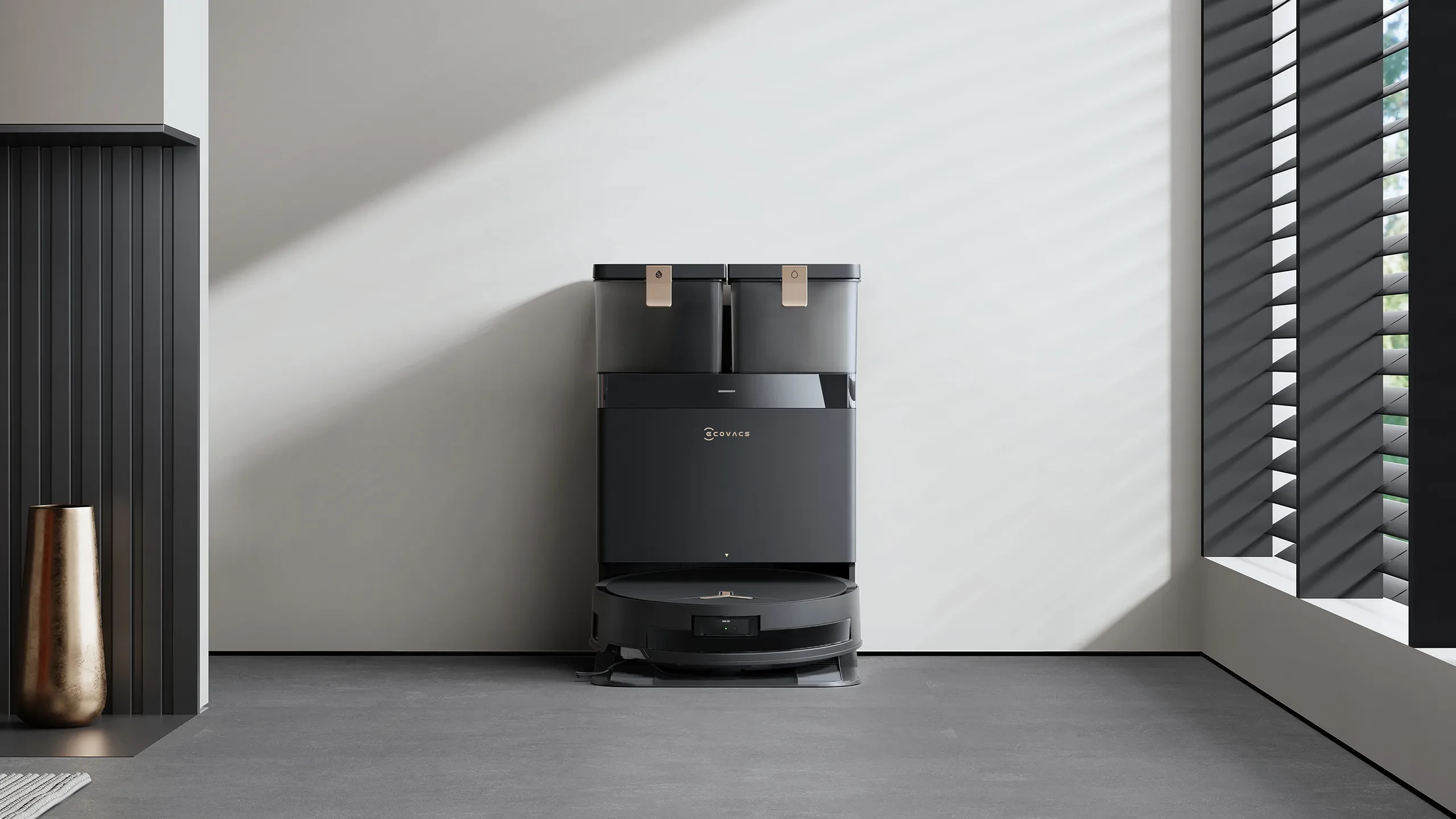 Dulkių siurblys - robotas Ecovacs Deebot T50 Max Pro Omni, Juodas aprašymas - Prekės nuotrauka