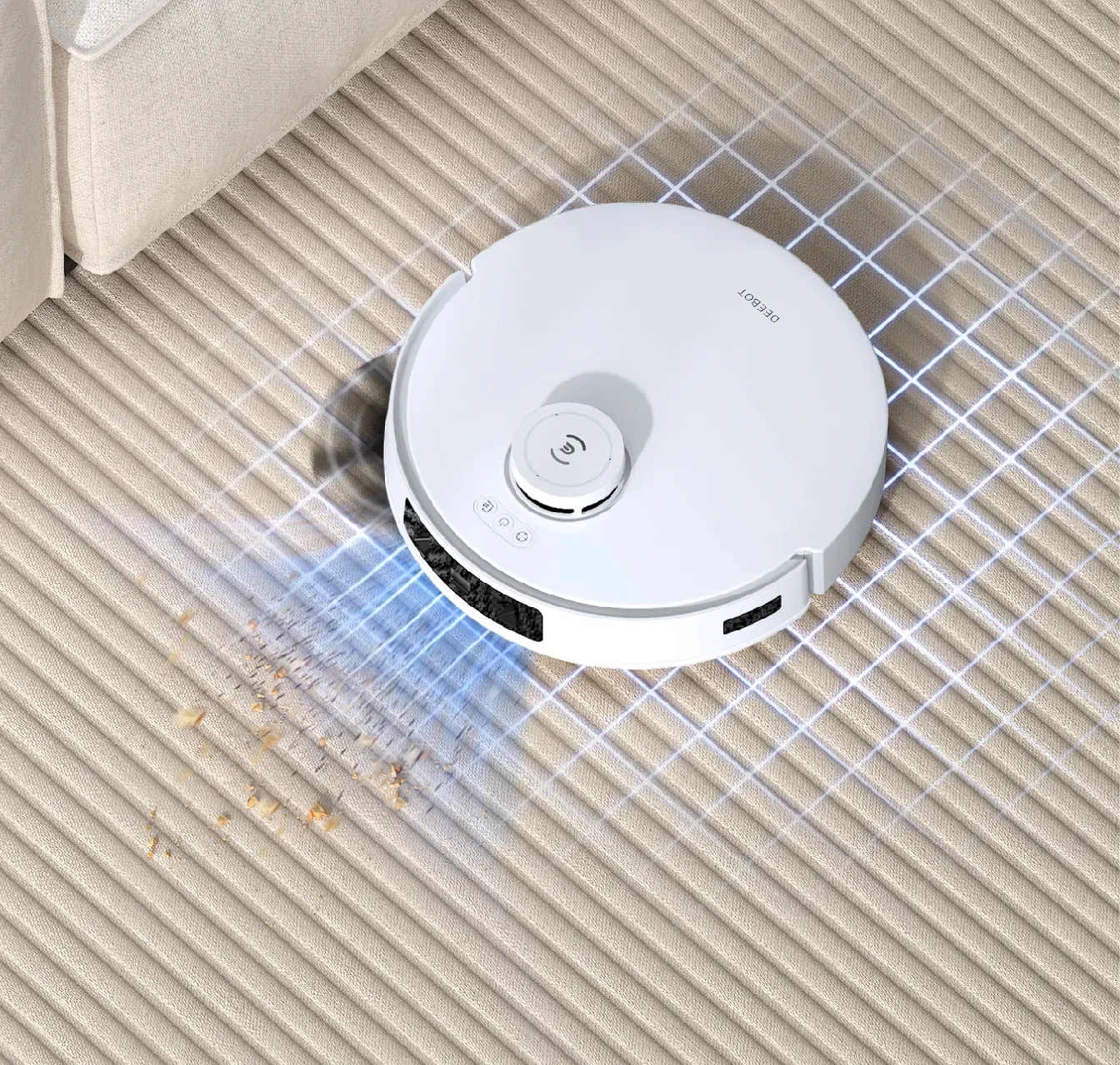 Dulkių siurblys - robotas Ecovacs Deebot T30C Pro, Baltas aprašymas - Prekės nuotrauka