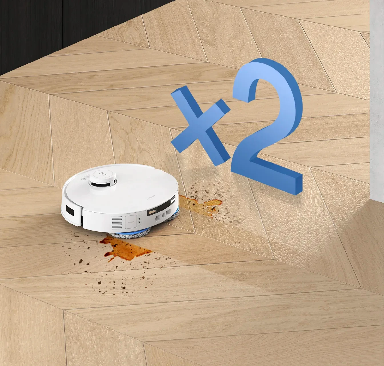 Dulkių siurblys - robotas Ecovacs Deebot T30C Pro, Baltas aprašymas - Prekės nuotrauka