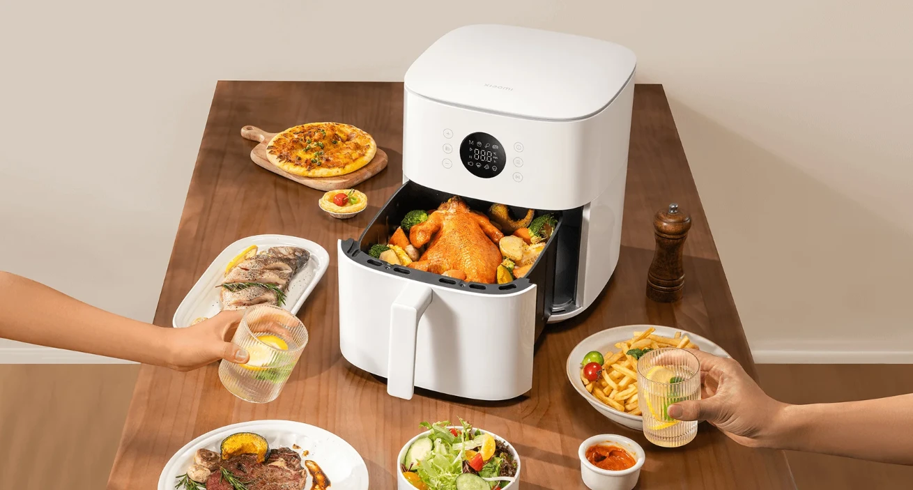 Karšto oro gruzdintuvė Xiaomi Air Fryer 6.5L, baltos spalvos aprašymas - Prekės nuotrauka