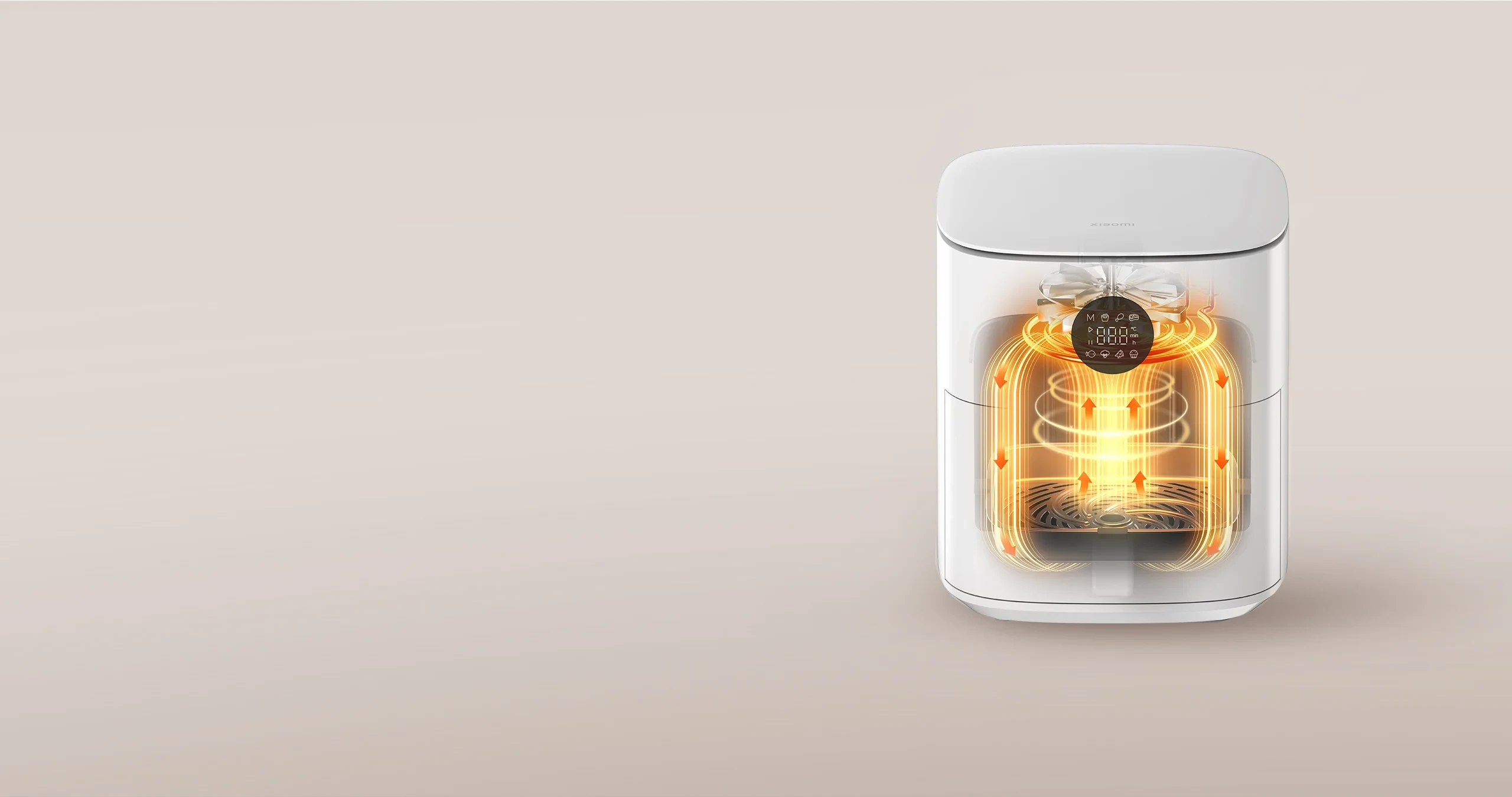 Karšto oro gruzdintuvė Xiaomi Air Fryer 6.5L, baltos spalvos aprašymas - Prekės nuotrauka