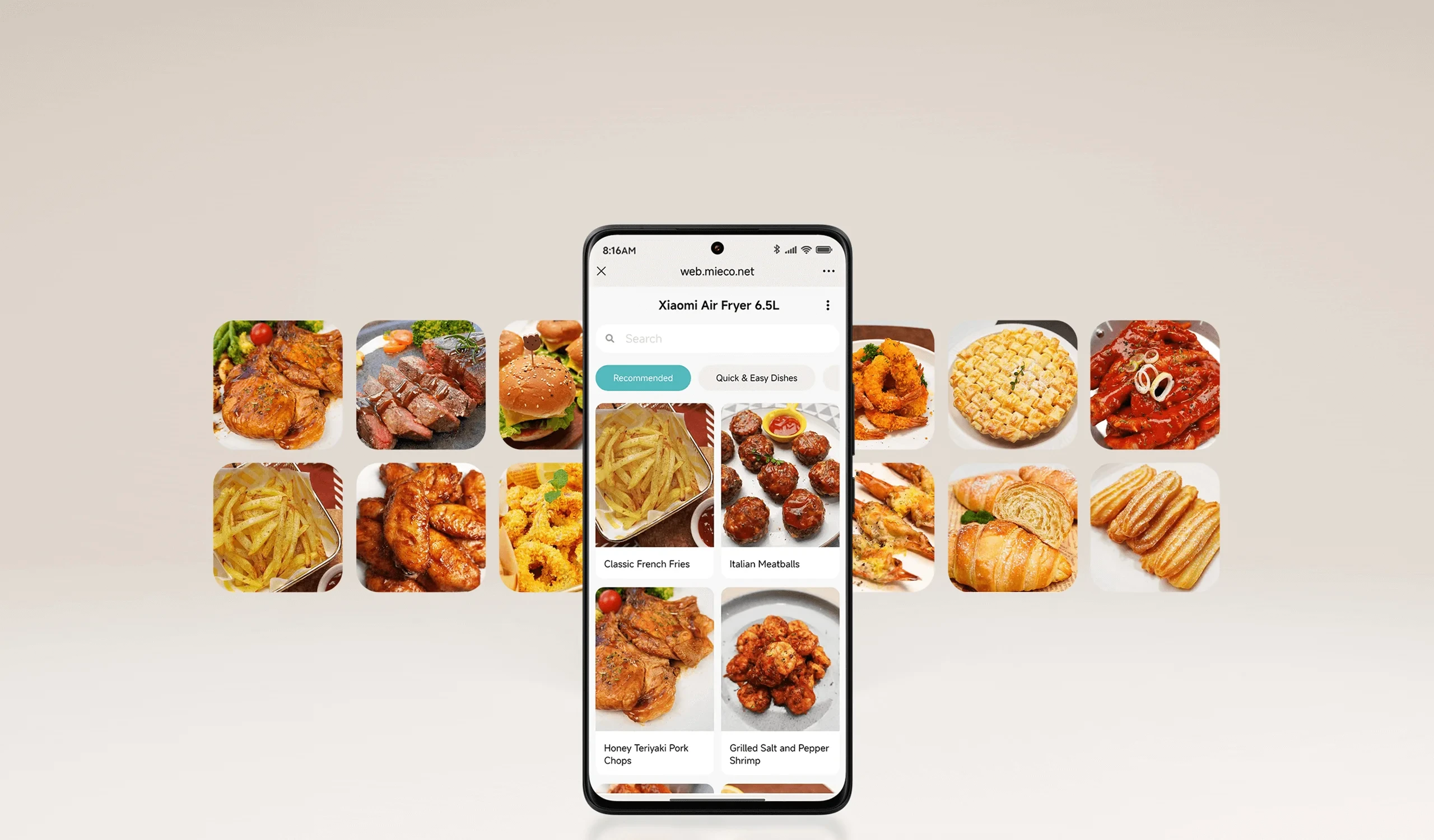 Karšto oro gruzdintuvė Xiaomi Air Fryer 6.5L, baltos spalvos aprašymas - Prekės nuotrauka