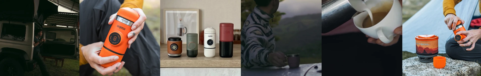 Rankinis maltos kavos aparatas su dėklu Wacaco Nanopresso, Žalias aprašymas - Prekės nuotrauka