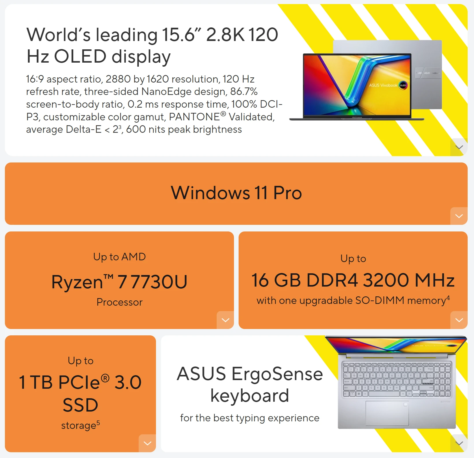 Nešiojamas kompiuteris ASUS Vivobook 15 OLED M1505YA - 15.6