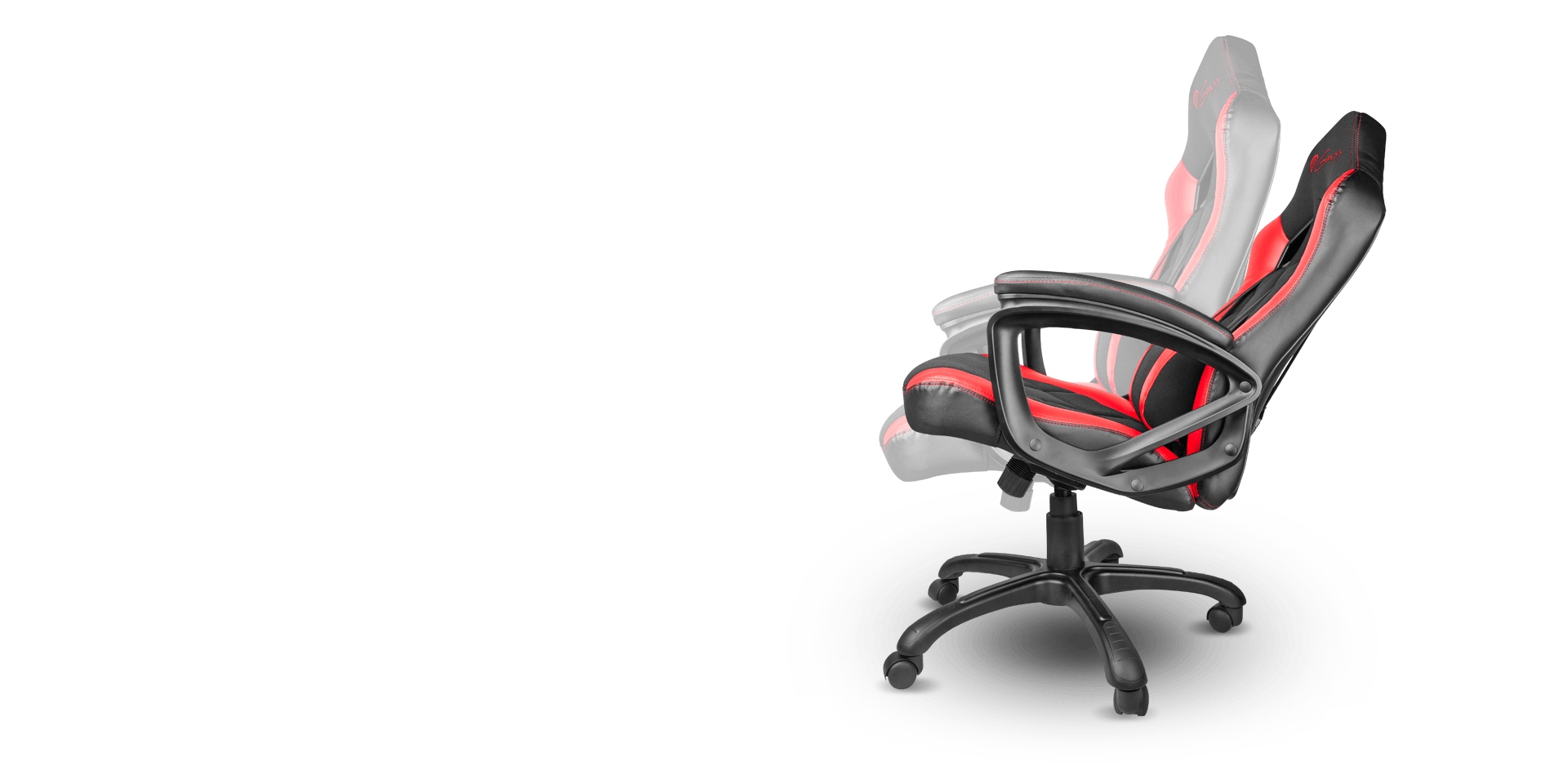 Žaidimų kėdė Genesis Nitro 330 Gaming Chair, Juoda-raudona aprašymas - Prekės nuotrauka